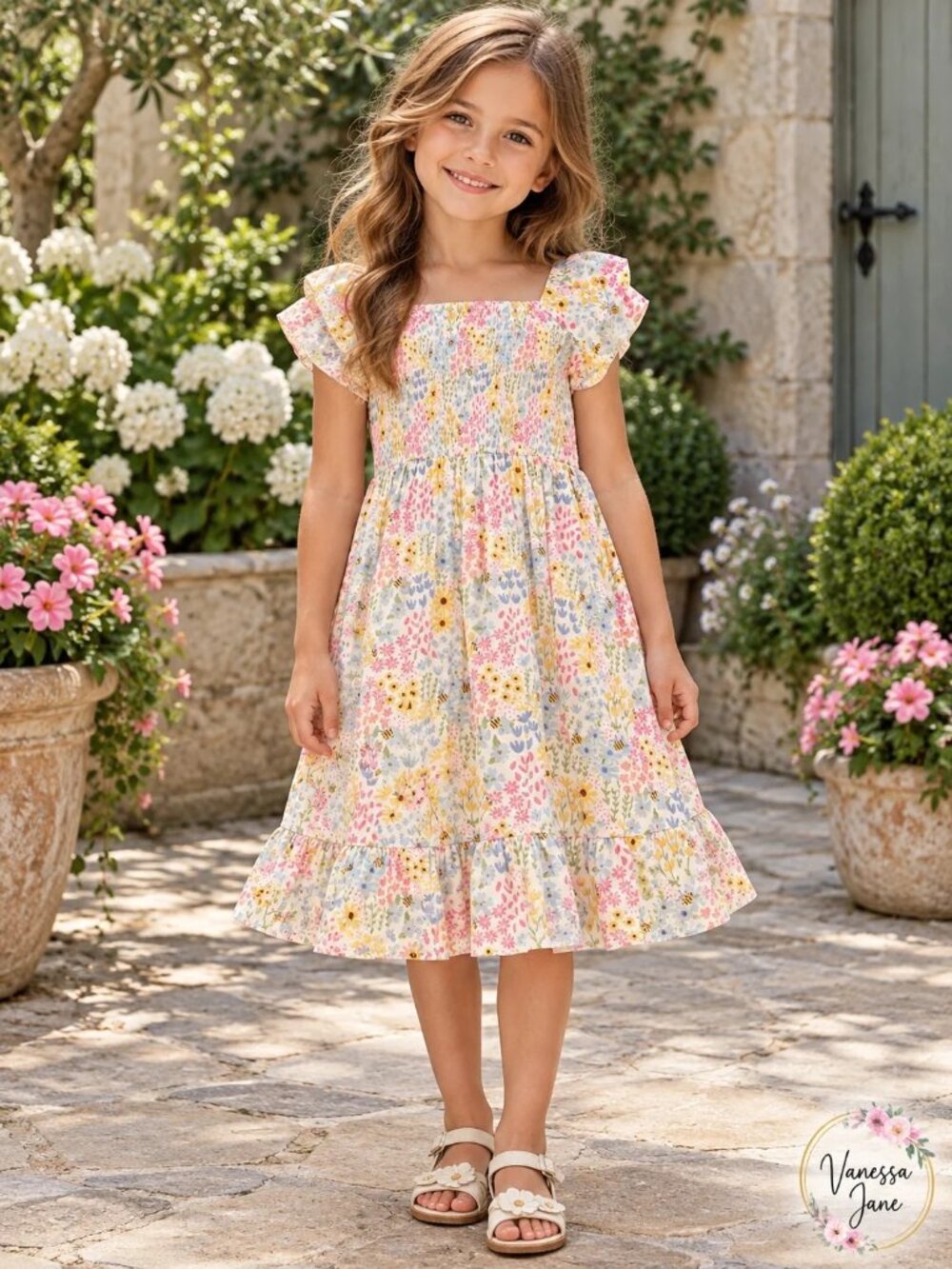 Falls Creek Girls Smocked Dresses, 2-Pack, Size 10–12